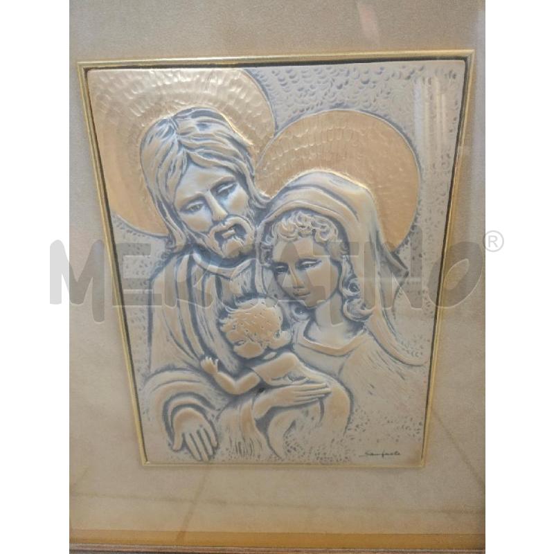 QUADRO SACRA FAMIGLIA 48X42CM LAMINA ### | Mercatino dell'Usato Modena 2
