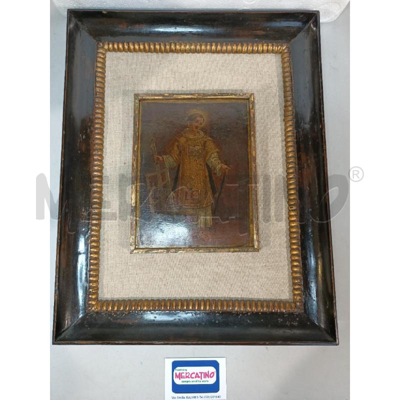 QUADRO SAN LORENZO OLIO SU RAME 21X16CM CON CORNICE 47X37CM | Mercatino dell'Usato Modena 1
