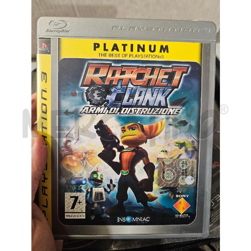RATCHET CLANK ARMI DI DISTRUZIONE PLATINUM - PS3 VIDEO GIOCO  | Mercatino dell'Usato Modena 1