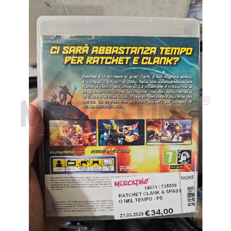 RATCHET CLANK A SPASSO NEL TEMPO - PS3 VIDEO GIOCO  | Mercatino dell'Usato Modena 2