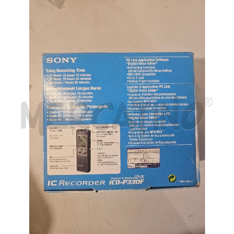 REGISTRATORE SONY ICD P330F | Mercatino dell'Usato Modena 5