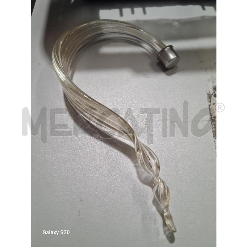 RICAMBIO FOGLIE LAMPADARIO PZ 6 VETRO MURANO BIANCO DORATURE | Mercatino dell'Usato Modena 2