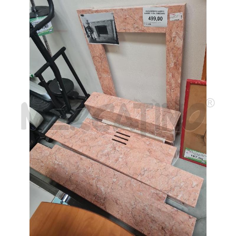 RIVESTIMENTO CAMINO MARMO ROSA VENEZIANO | Mercatino dell'Usato Modena 2
