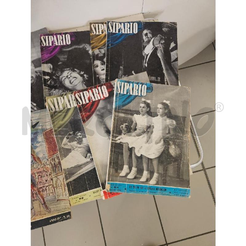 RIVISTA SIPARIO 1949-1951-1952 VV NUMERI | Mercatino dell'Usato Modena 4