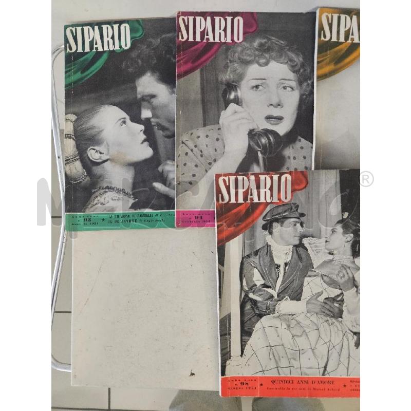 RIVISTA SIPARIO 1954 VV NUMERI  | Mercatino dell'Usato Modena 2