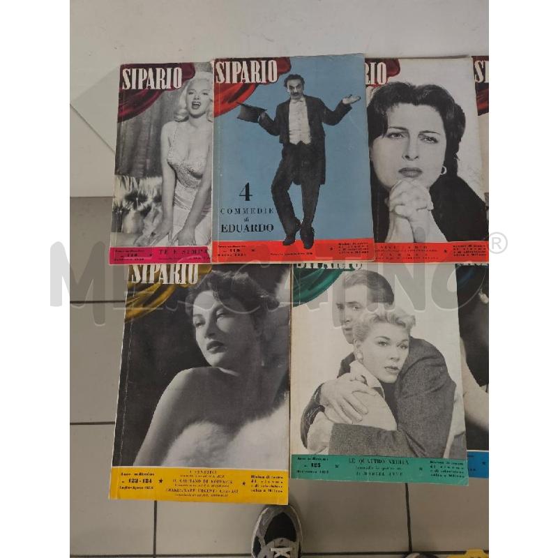 RIVISTA SIPARIO 1956 VV NUMERI  | Mercatino dell'Usato Modena 2