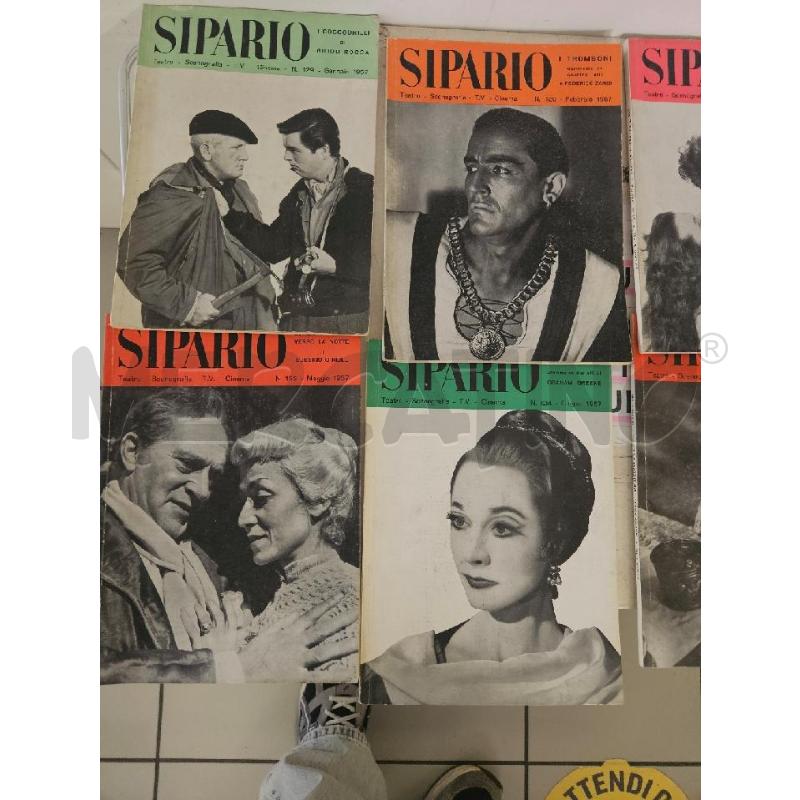 RIVISTA SIPARIO 1957 VV NUMERI | Mercatino dell'Usato Modena 2
