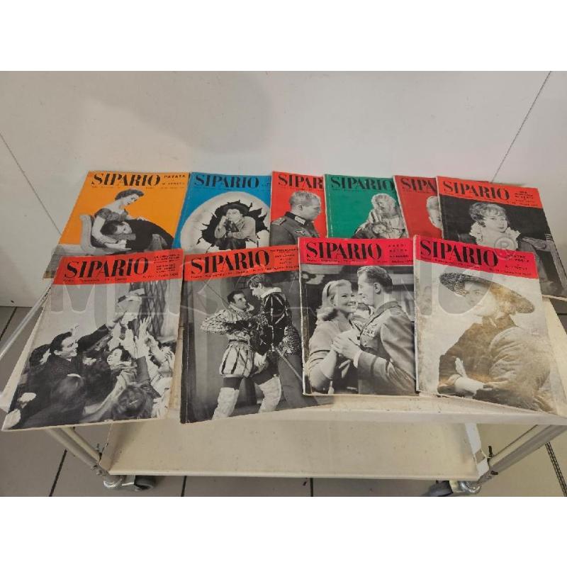 RIVISTA SIPARIO 1958 VV NUMERI | Mercatino dell'Usato Modena 1