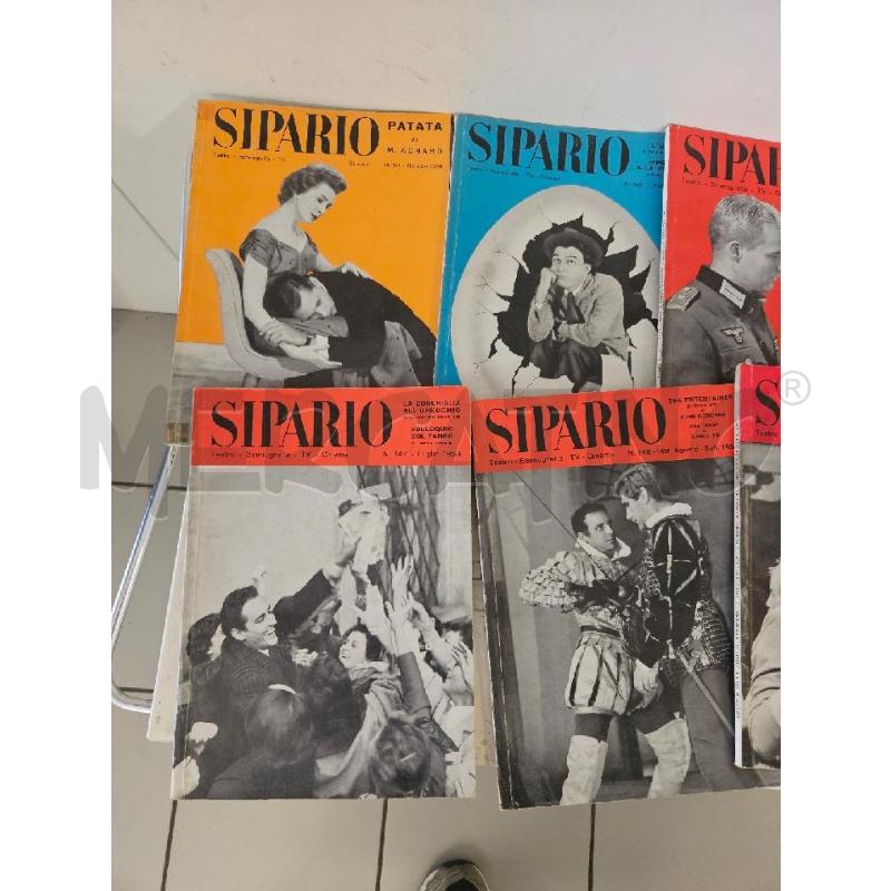 RIVISTA SIPARIO 1958 VV NUMERI | Mercatino dell'Usato Modena 2