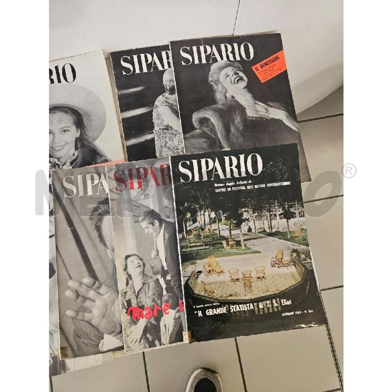 RIVISTA SIPARIO 1959 VV NUMERI | Mercatino dell'Usato Modena 4