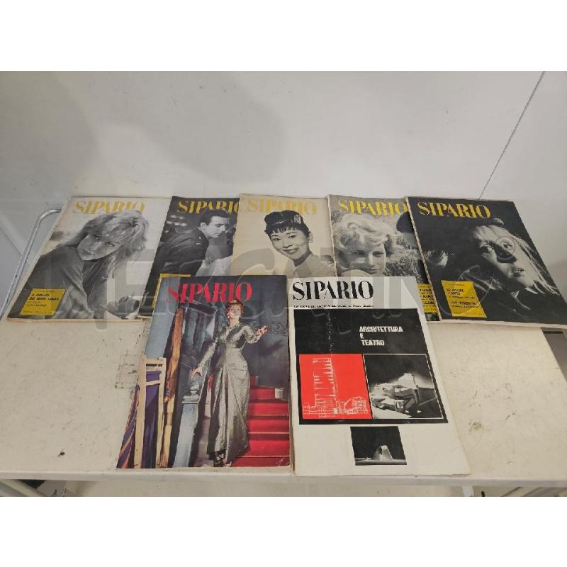 RIVISTA SIPARIO 1961 VV NUMERI + N 242/1966 | Mercatino dell'Usato Modena 1