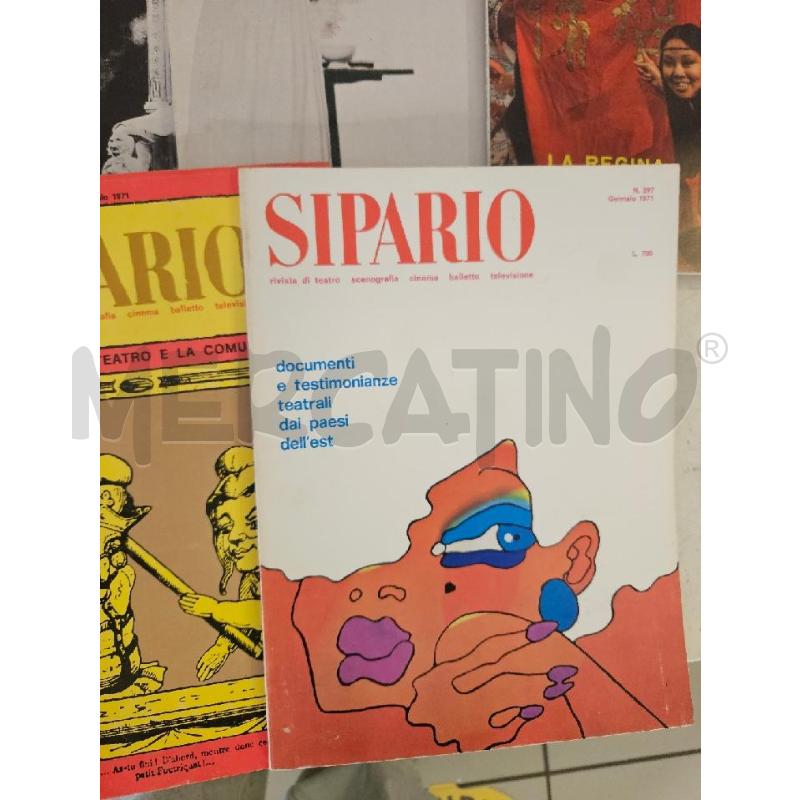 RIVISTA SIPARIO 1971 VV NUMERI | Mercatino dell'Usato Modena 3