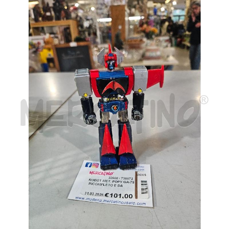 ROBOT MET. POPY GA-78 INCOMPLETO E DANNEGGIATO | Mercatino dell'Usato Modena 1