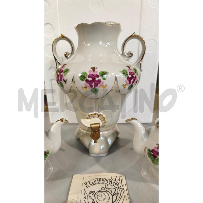 SAMOVAR PRCLL +2 TEIERE FIORI DIPINTI DORATURE | Mercatino dell'Usato Modena 2