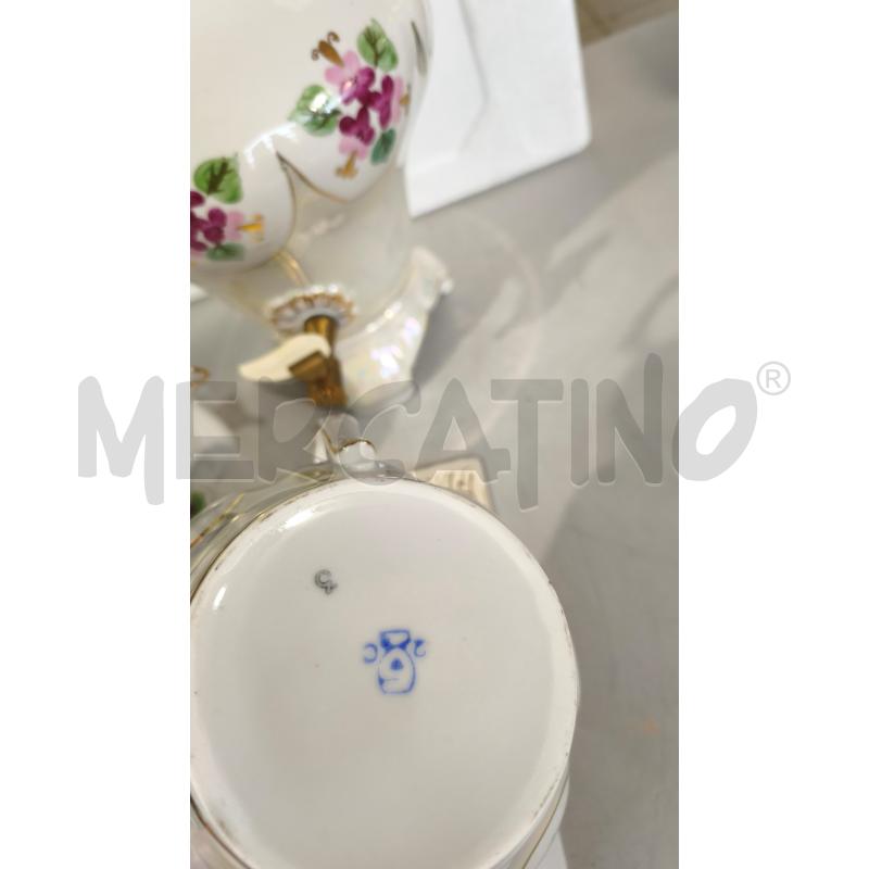 SAMOVAR PRCLL +2 TEIERE FIORI DIPINTI DORATURE | Mercatino dell'Usato Modena 5