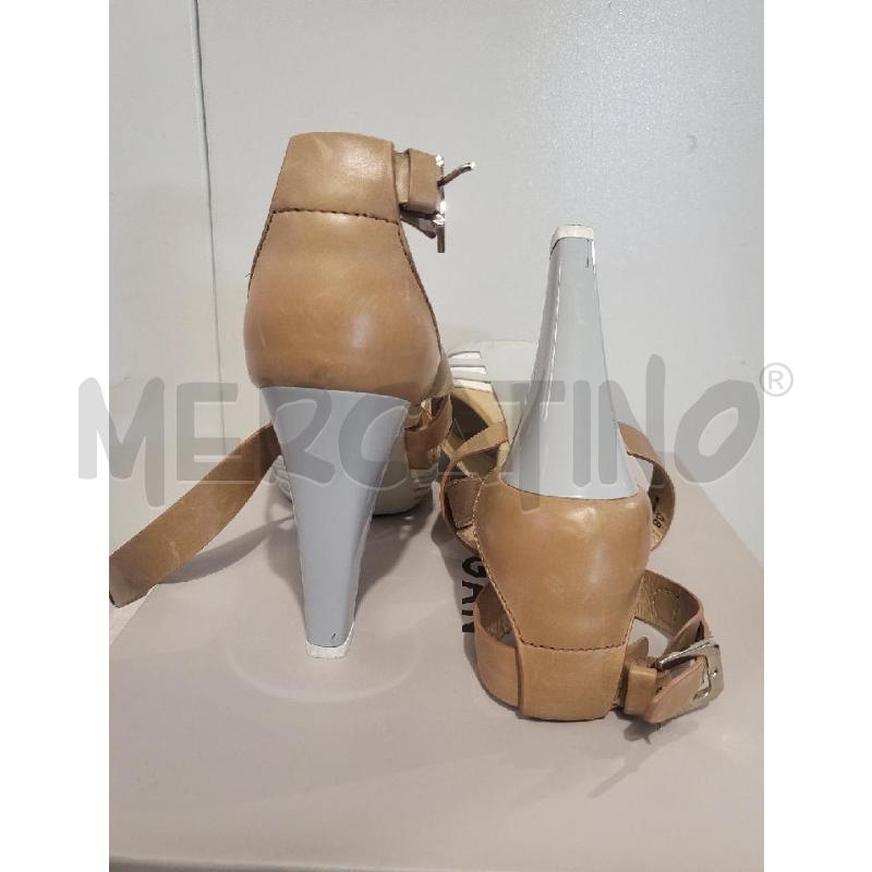 SANDALI DONNA BEIGE HOGAN TACCO ALTO | Mercatino dell'Usato Modena 2