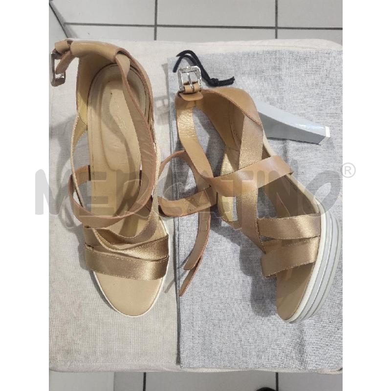 SANDALI DONNA BEIGE HOGAN TACCO ALTO | Mercatino dell'Usato Modena 4
