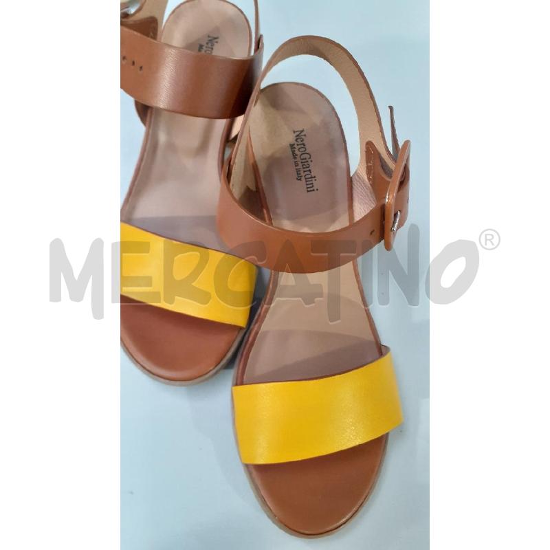 SANDALI DONNA GIALLO NERO GIARDINI | Mercatino dell'Usato Modena 5
