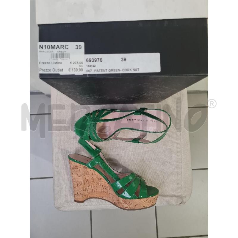 SANDALI DONNA MARC JACOBS ZEPPA VERDE | Mercatino dell'Usato Modena 2