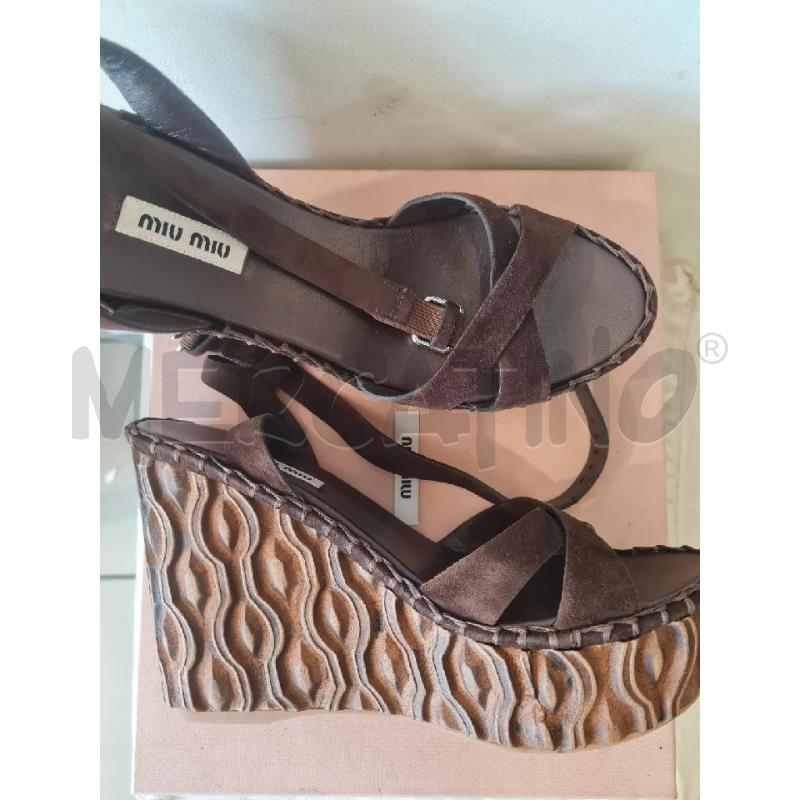 SANDALI DONNA MIU MIU CAMOSCIO | Mercatino dell'Usato Modena 5