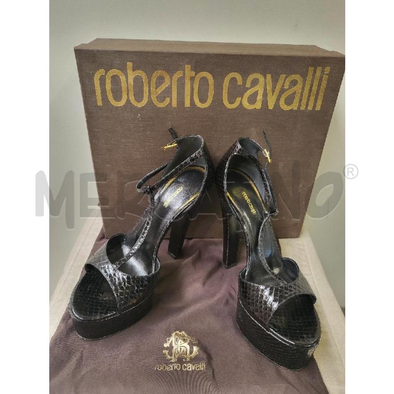 SANDALI DONNA NERI CAVALLI | Mercatino dell'Usato Modena 1
