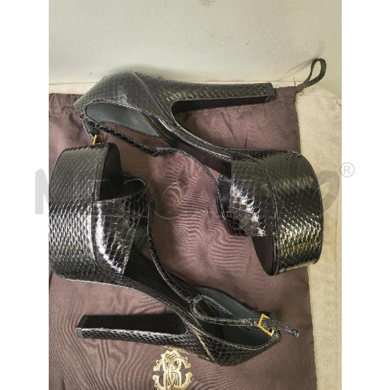SANDALI DONNA NERI CAVALLI | Mercatino dell'Usato Modena 3