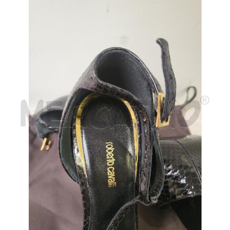 SANDALI DONNA NERI CAVALLI | Mercatino dell'Usato Modena 4