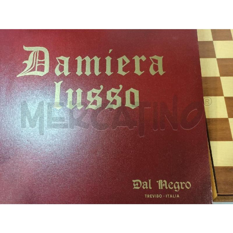 SCACCHIERA DAMIERA LUSSO DAL NEGRO  | Mercatino dell'Usato Modena 5