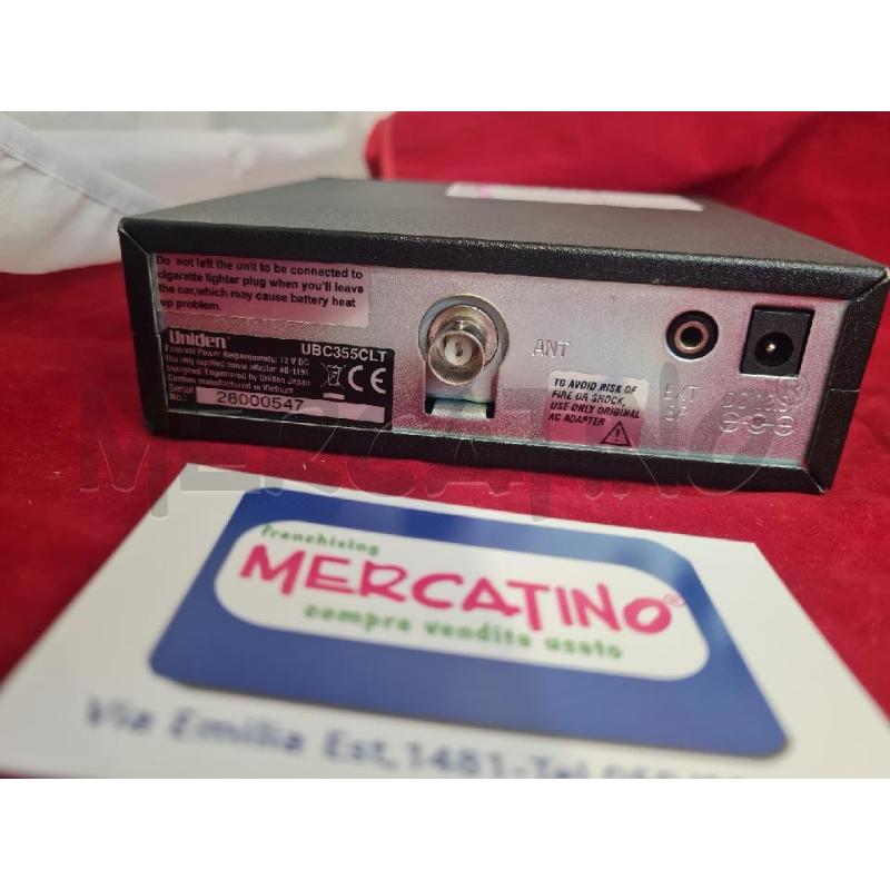 SCANNER BASE UNIDEN UBC355CLT BEARCAT+ALIM | Mercatino dell'Usato Modena 4