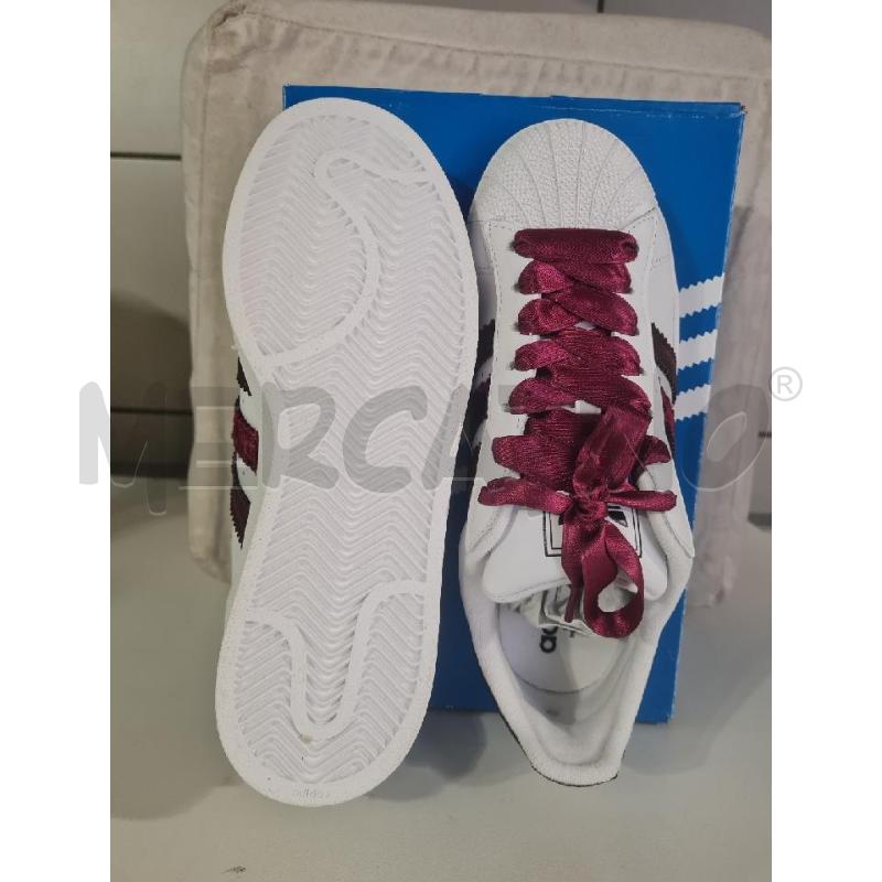 SCARPE DONNA BIANCO BORDEAUX ADIDAS SUPERSTAR | Mercatino dell'Usato Modena 2