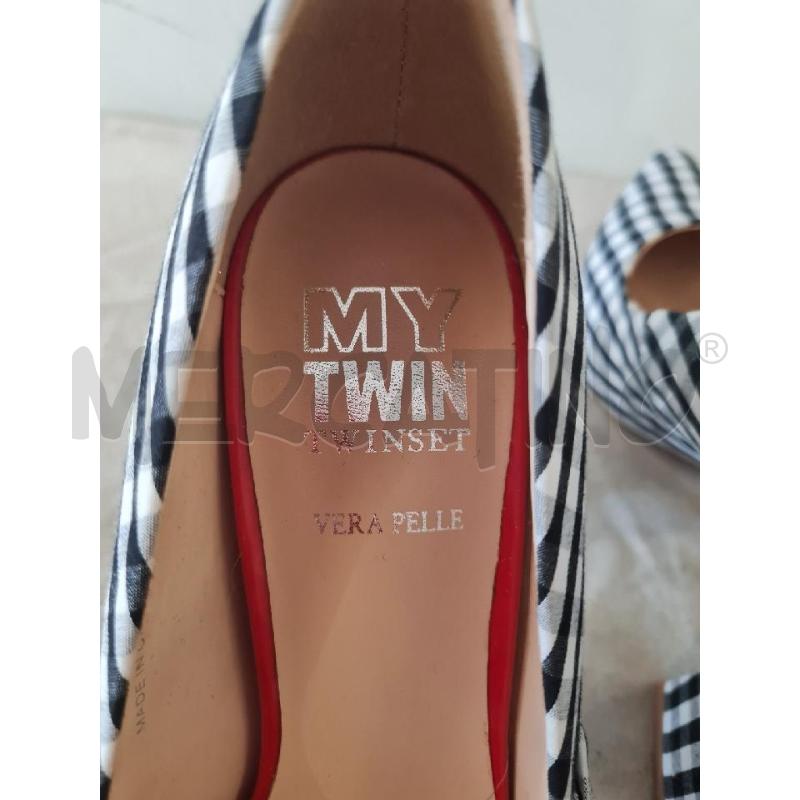 SCARPE DONNA BIANCO NERO QUADR TWIN SET | Mercatino dell'Usato Modena 4