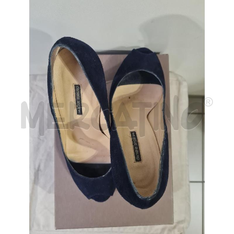 SCARPE DONNA DANIELE ANCARANI BLU TACCO  TRASPARENTE | Mercatino dell'Usato Modena 2