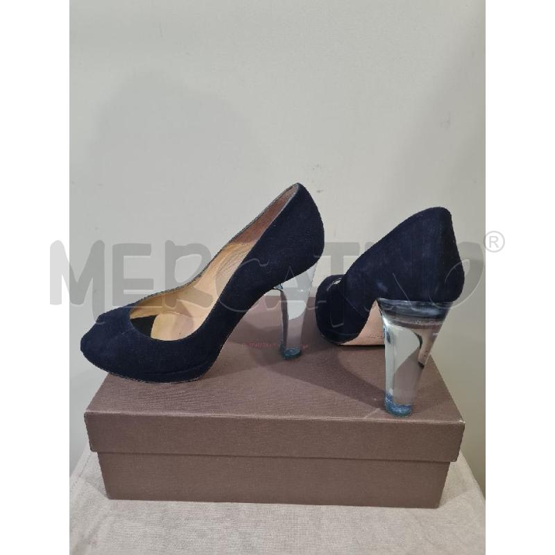 SCARPE DONNA DANIELE ANCARANI BLU TACCO  TRASPARENTE | Mercatino dell'Usato Modena 3