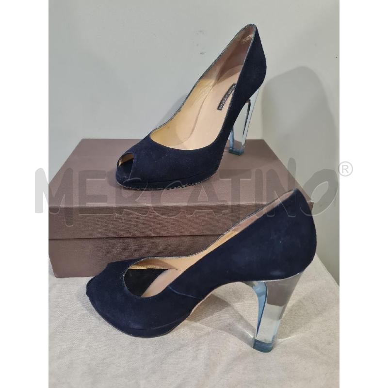 SCARPE DONNA DANIELE ANCARANI BLU TACCO  TRASPARENTE | Mercatino dell'Usato Modena 5