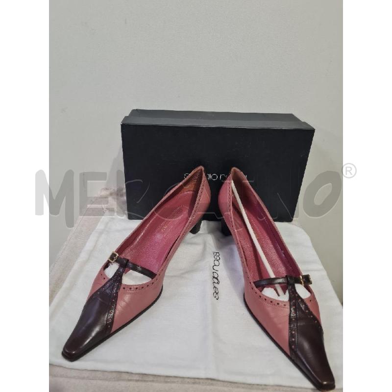 SCARPE DONNA SERGIO ROSSI ROSA CAFFE | Mercatino dell'Usato Modena 1