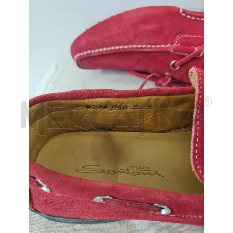 SCARPE UOMO ROSSE SANTONI | Mercatino dell'Usato Modena 4