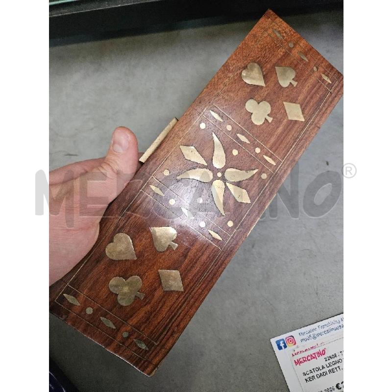 SCATOLA LEGNO OTT. POKER DADI RETT. | Mercatino dell'Usato Modena 4