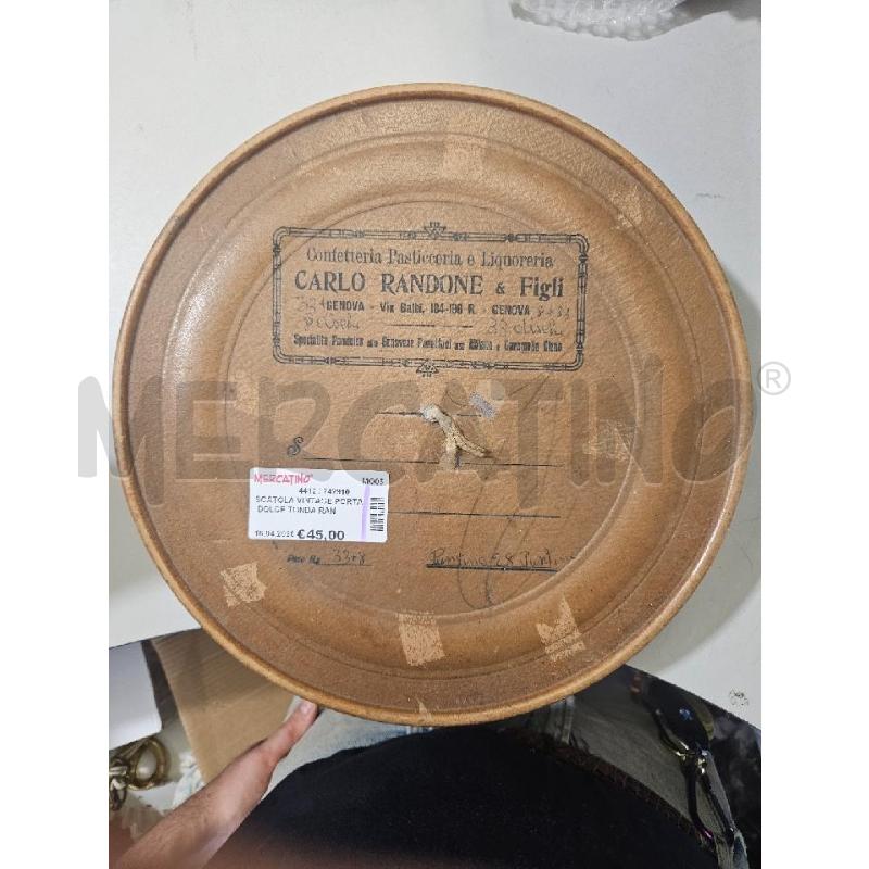 SCATOLA VINTAGE PORTA DOLCE TONDA RANDONE | Mercatino dell'Usato Modena 1