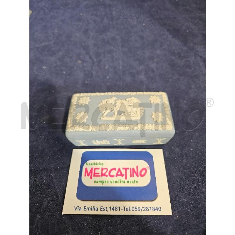SCATOLINA BISCUIT WEDGWOOD BASSORILIEVI AZZURRA BIANCA | Mercatino dell'Usato Modena 1