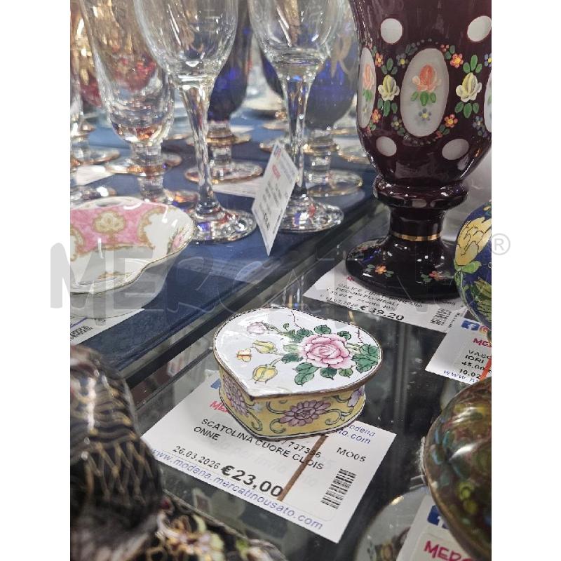 SCATOLINA CUORE CLOISONNE | Mercatino dell'Usato Modena 1