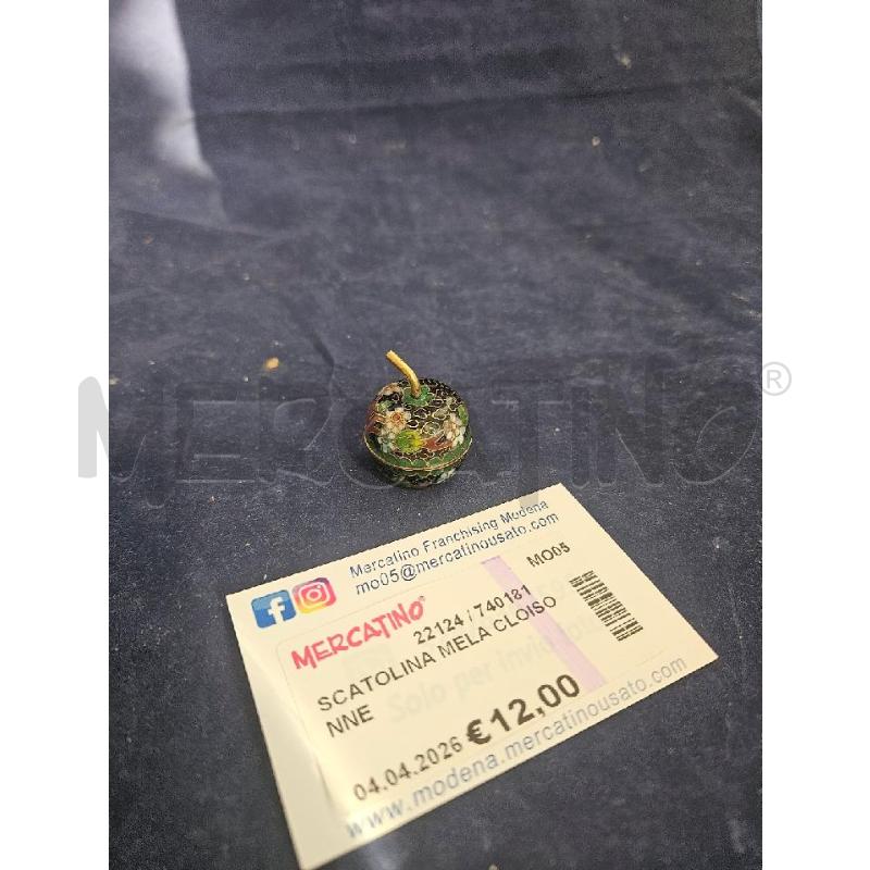 SCATOLINA MELA CLOISONNE | Mercatino dell'Usato Modena 1