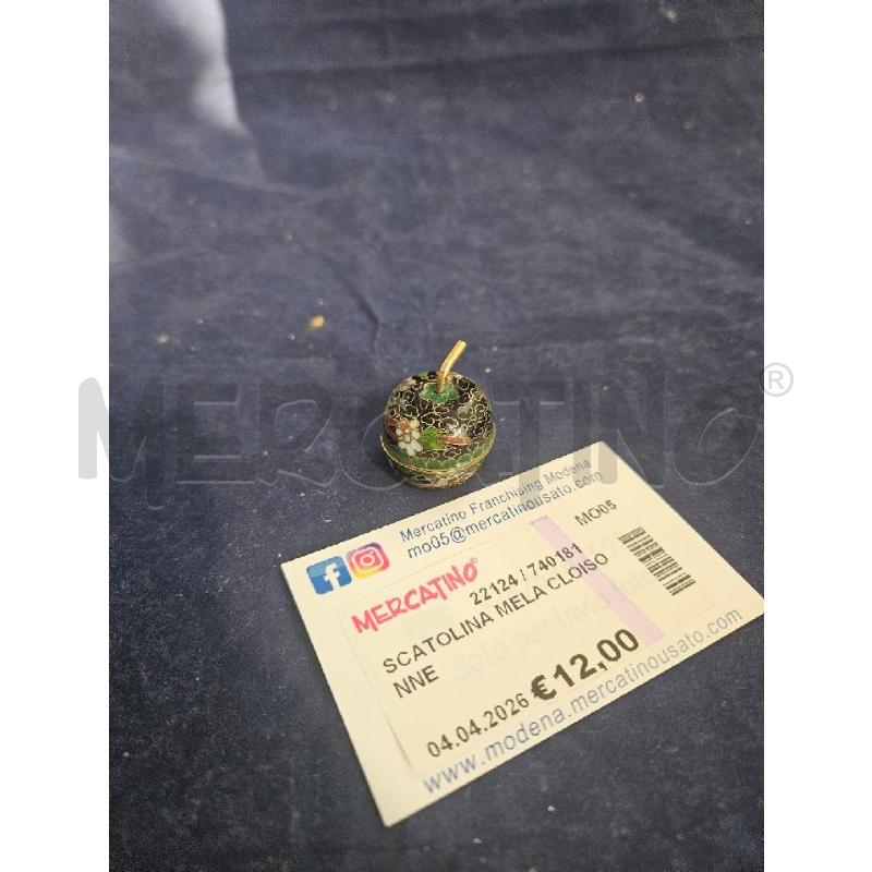 SCATOLINA MELA CLOISONNE | Mercatino dell'Usato Modena 2