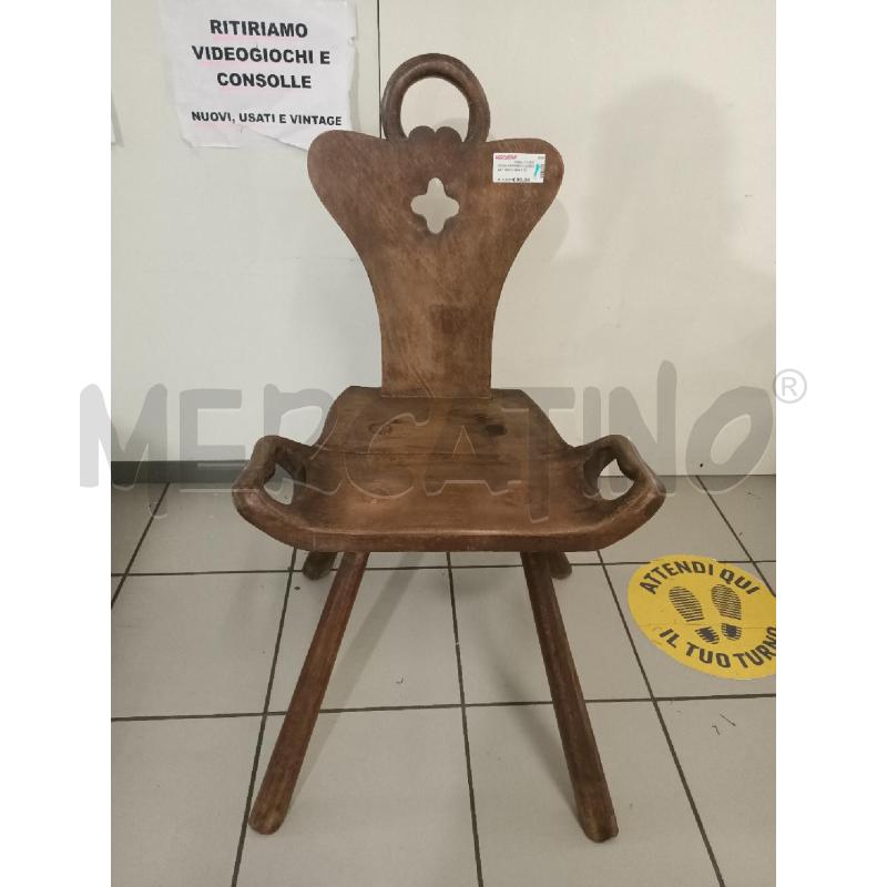 SEDIA DA PARTO LEGNO ART DECO DIFETTO | Mercatino dell'Usato Modena 1
