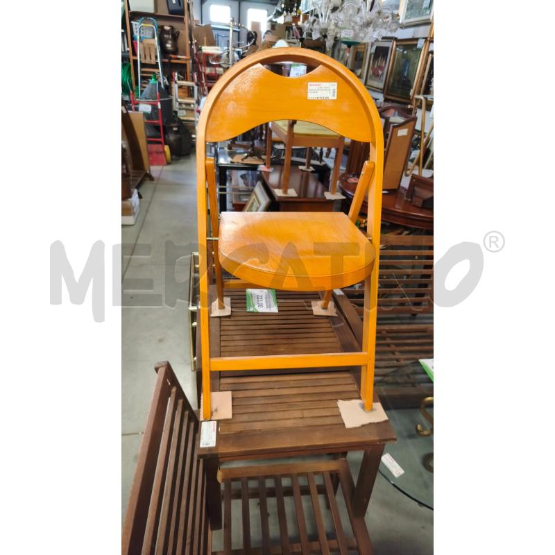 SEDIA LEGNO PIEGHEVOLE VINTAGE | Mercatino dell'Usato Modena 1