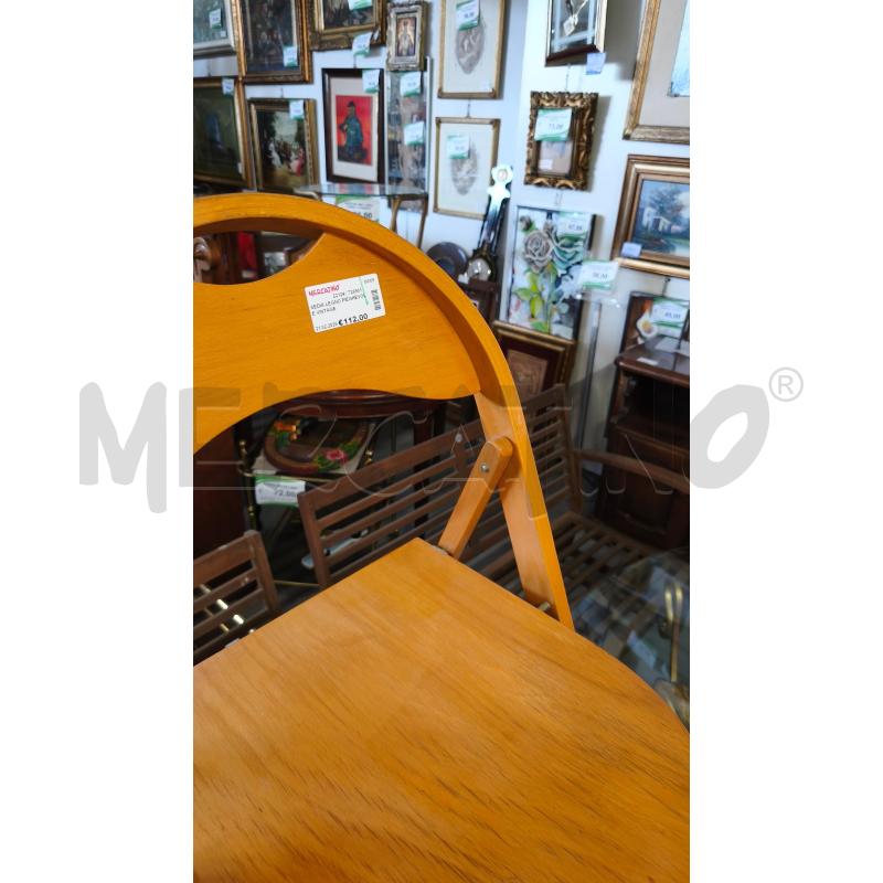 SEDIA LEGNO PIEGHEVOLE VINTAGE | Mercatino dell'Usato Modena 4