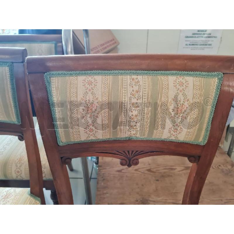 SEDIE PZ. 6 LEGNO IMBOTTITE DUE MACCHIATE | Mercatino dell'Usato Modena 5