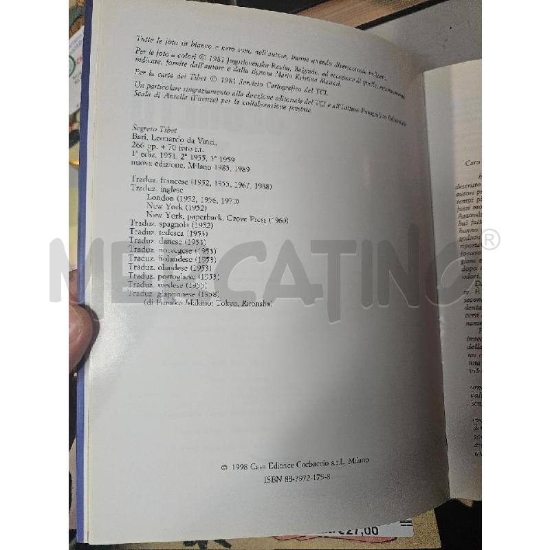 SEGRETO TIBET FOSCO MARAINI CORBACCIO - LIBRO | Mercatino dell'Usato Modena 3