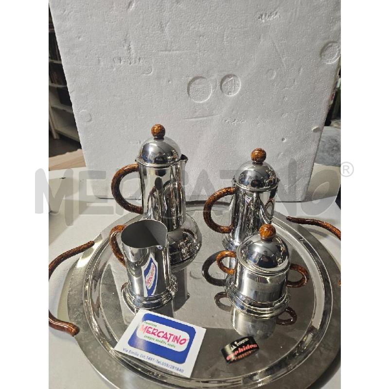 SERV. MOKA+ ZLL+ VASSOIO INOXPRAN ORCHIDEA | Mercatino dell'Usato Modena 1