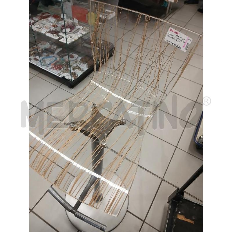 SGABELLO MET. PLEXIGLASS COLICO DI MARTINO  | Mercatino dell'Usato Modena 2
