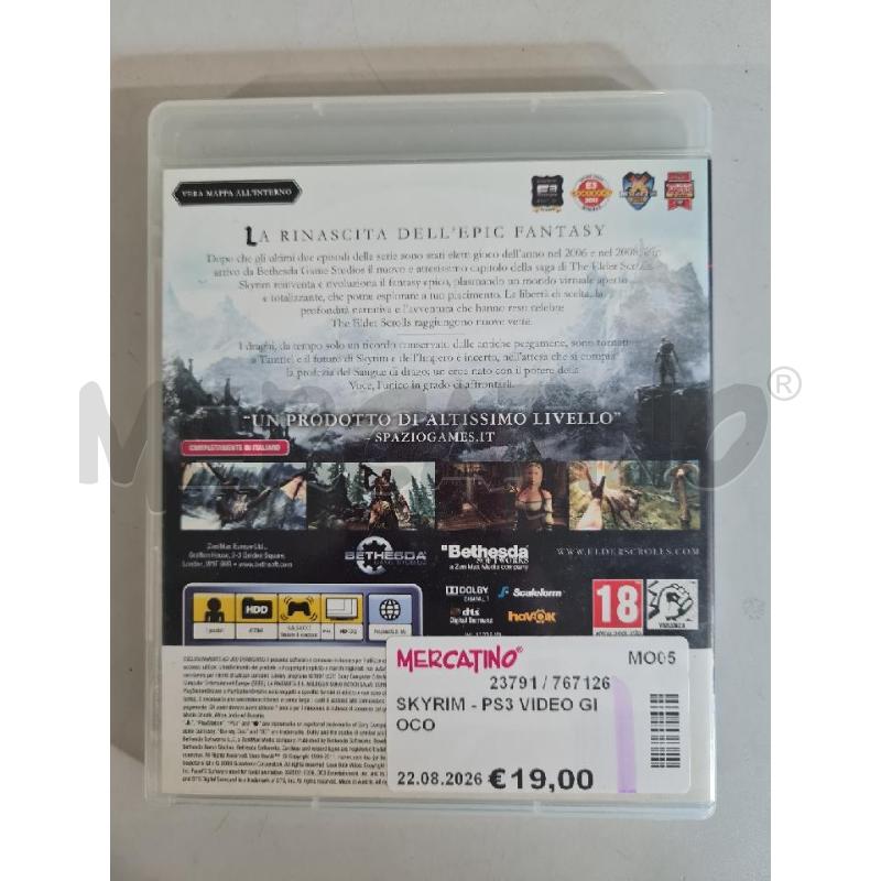 SKYRIM - PS3 VIDEO GIOCO  | Mercatino dell'Usato Modena 2